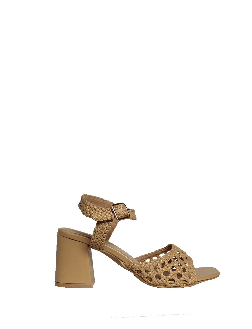 Block Heel Sandals Black / Beige | Rodem Shoes