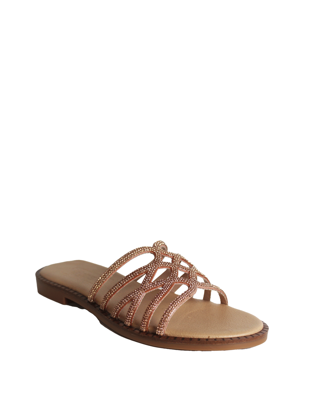 Leather Flat Sandals | Rodem Shoes